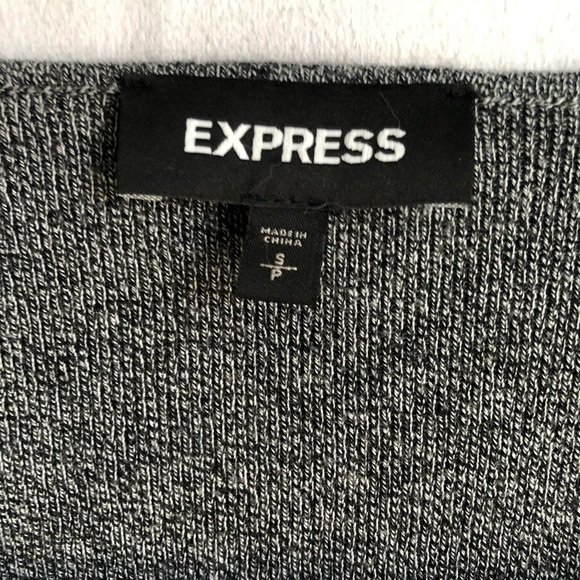 Express Grey Ribbed Sweater - Picture 4 of 4